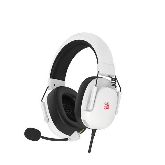 Гарнітура ігрова Bloody G585 (White) з підсвічуванням, USB, колір білий | Зображення 1