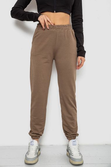Спортивні штани жіночі, колір темно-бежевий, 238R325