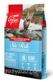 Сухий корм для котів Orijen Six Fish Cat із рибою 5.4 кг
