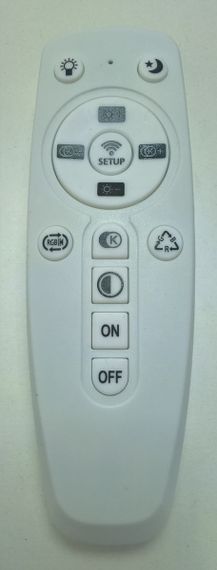 Люстра стельова кришталева LED з пультом 25661 Хром 18х50х50 см. | Зображення 5