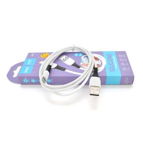 Кабель Hoco X82 silicone, iPhone-USB, 2.4A, White, длина 1м, BOX