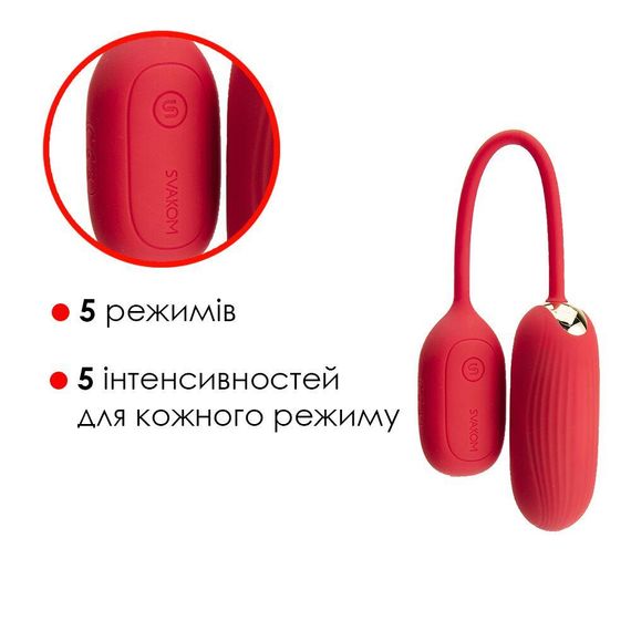 Віброяйце з пультом Svakom Muse Red для стимуляції точки G | Зображення 4