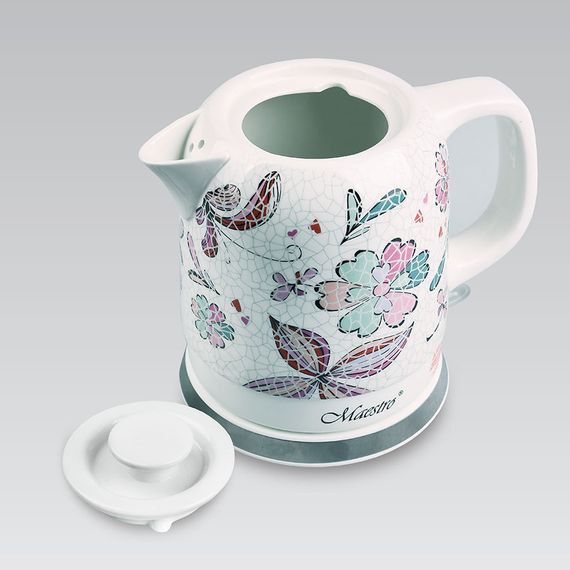Електрочайник керамічний Maestro MR-068-FLOWERS, 1.5 л, 1200 Вт | Зображення 3