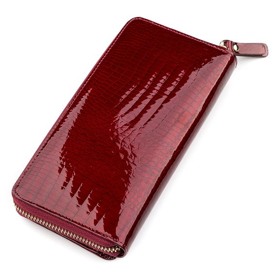 Кошелек женский ST Leather 18434 (S7001A) на молнии Бордовый | Зображення 1