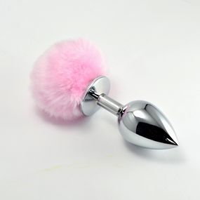 Анальна пробка - Heavy Metal Anal Plug Pompon L Pink