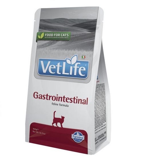 Сухий корм для котів при розладах ШКТ Farmina Vet Life Gastrointestinal, 400 гр