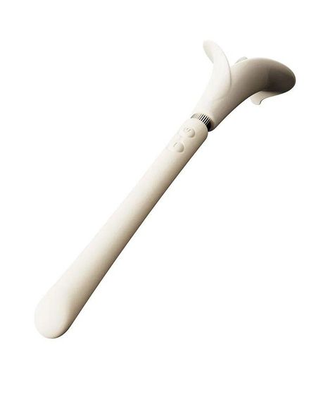Розкішний вібромасажер Zalo – Calla Ivory White, двосторонній, 2 мотори Sex Aura | Зображення 2