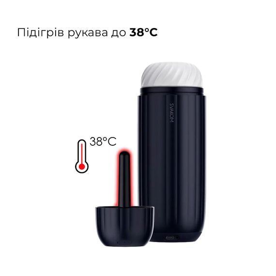 Интерактивный смарт-мастурбатор с вибрацией и посасыванием Svakom Sam Neo 2 Pro, подогрев до 38 °C Sex Aura | Зображення 5