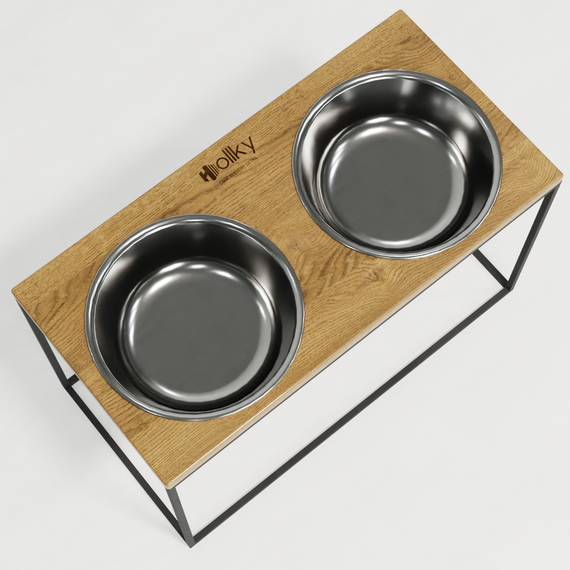 Миски на подставке для очень больших собак Hollky Base XXL40 (2 × 2,8 л) BXXL40-643240-GRNT | Зображення 3