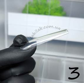 Гелеві тіпси для нарощення довгий квадрат 24шт