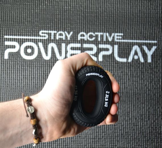 Еспандер кистьовий силіконовий PowerPlay PP-4330 Hand Grip Loops Hard 31.5-36 кг. Чорний | Зображення 6