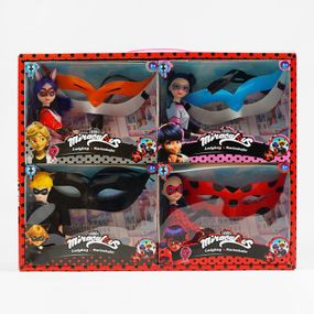 Набір ляльок 2010 F "LADY BUG & CATS SUPER", висота ляльки 30 см, маска, Ціна за 4 ляльки в наборі, в коробці (6984849436197)