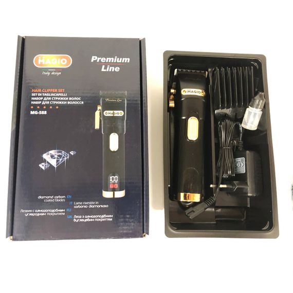 Машинка для стрижки Magio MG-588, Бритва тример для чоловіків, Машинка для стрижки голови | Зображення 4