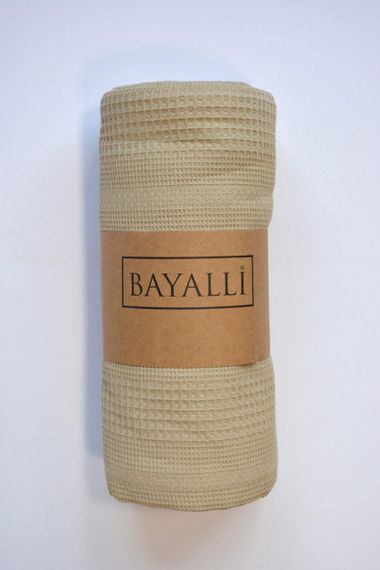Вафельная Простынь-покрывало Bayalli 200×230 см. Bej