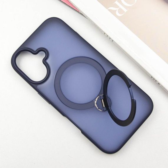 Чохол Ummi Colorful with Magnetic Fit HQ Ring для Apple iPhone 16 (6.1") Dark Blue | Зображення 2