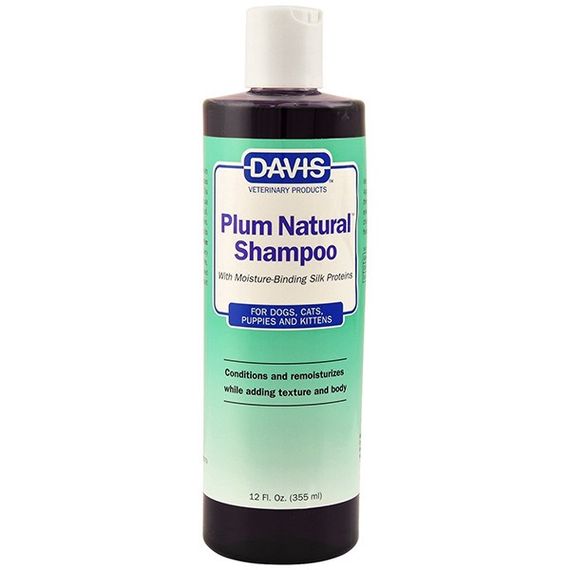 Davis Plum Natural шампунь с протеинами шелка для собак и кошек, 355 мл