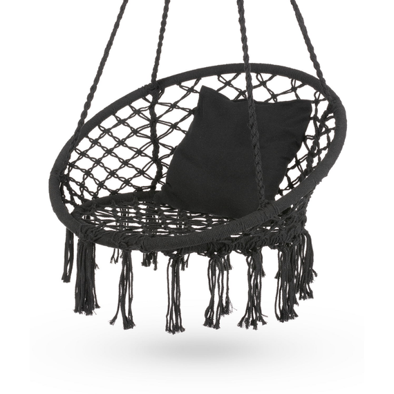 Садова гойдалка Boho Outtec XXL чорний | Зображення 6