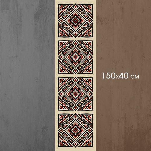 Доріжка на стіл Гуцульський орнамент 150x40 см (DR__25NG003) | Зображення 2