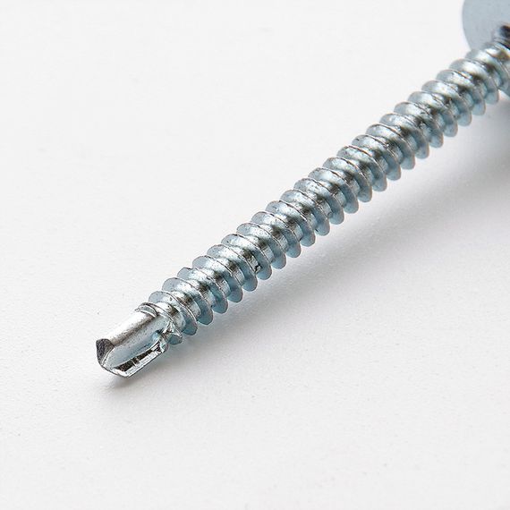 Саморіз з прес-шайбою 4,2*14 зі свердлом цинк білий (пач 200 шт.) APRO 10L4214-2T1 | Зображення 2