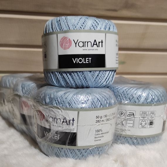 Пряжа YarnArt Violet номер цвета 4917 хлопок пряжа ярнарт виолет | Зображення 2