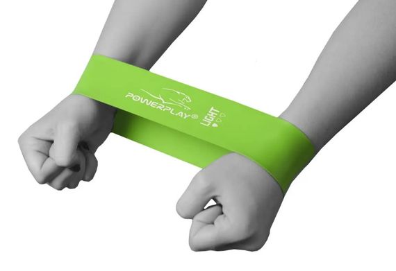 Резинка для фітнесу PowerPlay 4114 Mini Power Band 0.8 мм Light Зелена (5.5 кг) (PP_4114_Green_Light) | Зображення 4
