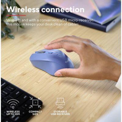 Мышка Trust Mydo Silent Wireless Blue (25041) | Зображення 4