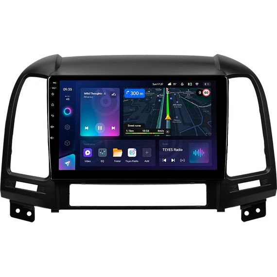 Штатна магнітола Teyes CC3L 4+32 Gb Hyundai Santa Fe 2 2006-2012 9"