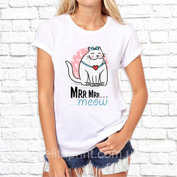 Парні футболки для закоханих "Котики - Meow" | Зображення 2
