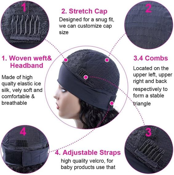 Парик кудрявый Ladiary 50 см из натуральных волос с повязкой, светло-рыжий, густой без клея объемное мини-афро | Зображення 4