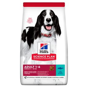 Hill’s Science Plan Adult Medium Breed Сухий корм для дорослих собак середніх порід, з тунцем і рисом, 2,5 кг