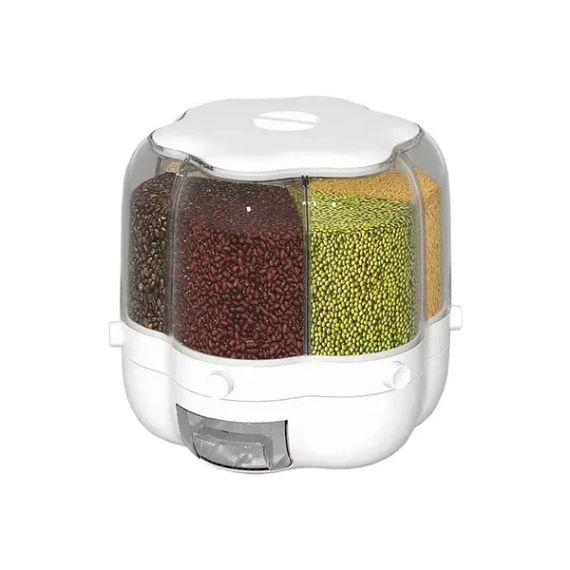 Фигурный органайзер для круп с дозатором 8 л