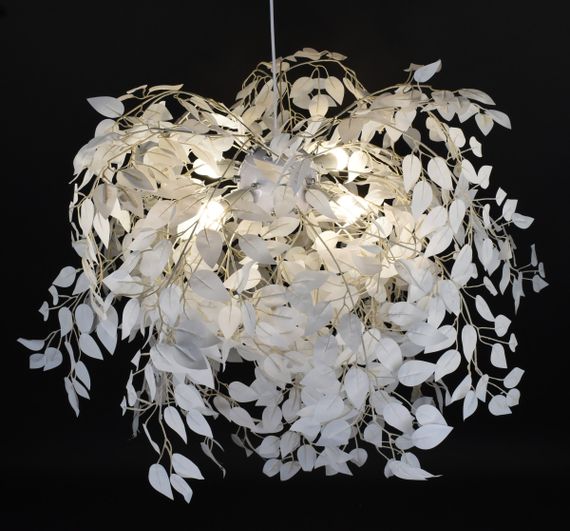 Люстра підвісна на 4 лампочки 27726 Білий 70-210х120х120 см. | Зображення 4