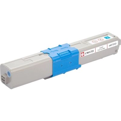 Тонер-картридж BASF OKI C301/C321/MC332/MC342/ 44973543 Cyan (KT-44973543) | Зображення 1