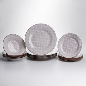 Столовый сервиз на 6 персон 24 предмета фарфоровый HP-HK-A9