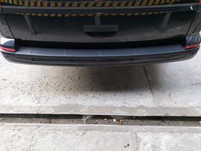 Накладка на задній бампер EuroCap (1 двері, ABS) для Volkswagen T6 2015-2024, рр