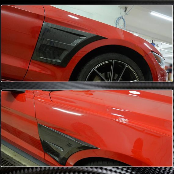 Накладки на передні крила (Карбон) для Ford Mustang 2015-2023 рр | Зображення 3