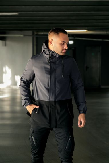 Куртка softshell Intruder "Citizen" сіро-чорна | Зображення 1