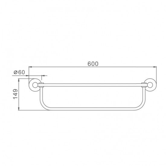 Полиця для рушників Frap F30224 | Зображення 1