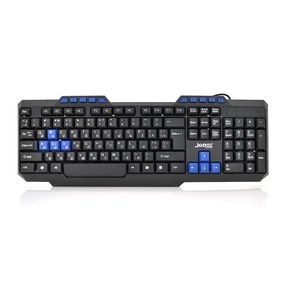 Клавіатура USB JEDEL K518, довжина кабелю 170см, (Eng/Pyc/Укр), (435х130х21), 112k, Black, Box