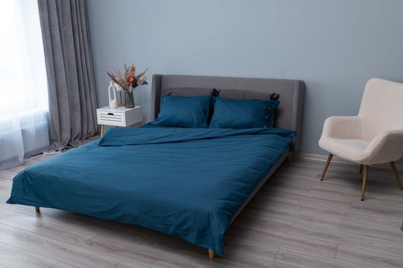 Простирадло ARDESTO на резинці Mix&amp;Match, 180x200+30см, 100% бавовна, сатин, океан (ART1820FSB) | Зображення 2
