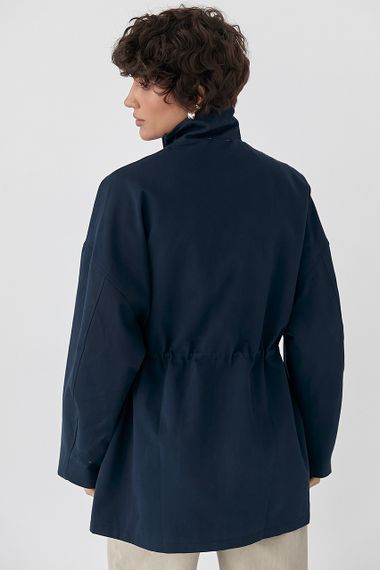 Жіноча вітровка-парка  на блискавці - темно-синій цвет, M (є розміри) | Зображення 1