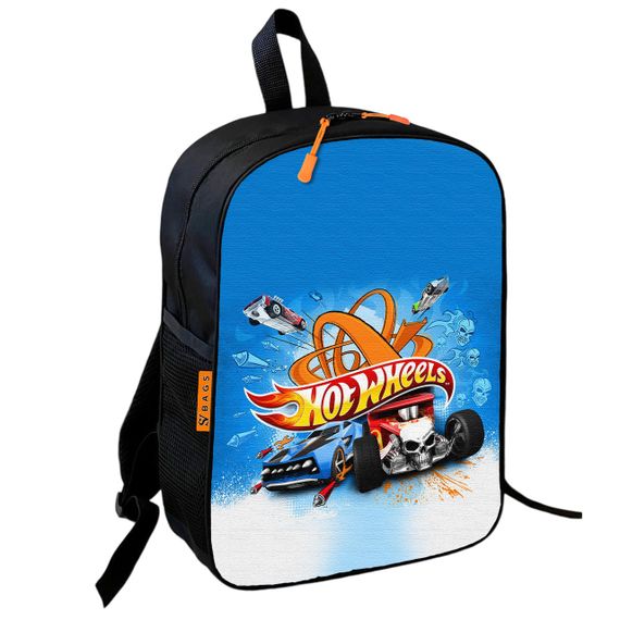 Рюкзак школьный детский 36х27см Хот Вилс "Hot Wheels" с машинкой для мальчика (00772)