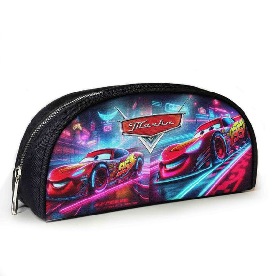 Пенал шкільний з принтом Тачки Блискавка МакКвін 23х10х8 см дитячий для дівчинки, хлопчика (3935)