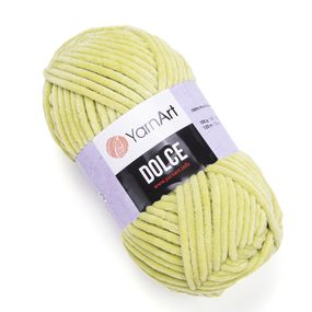 YarnArt Dolce 799 салатова ярнарт дольче плюшева пряжа для в'язання
