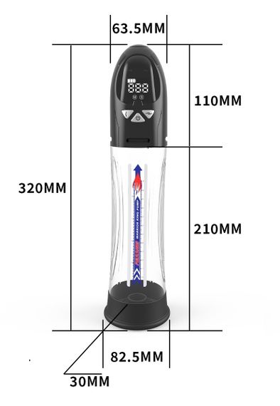 Водонепроникна, автоматична вакуумна помпа із зарядкою від USB CANWIN Water Pump LCD, P466AU Sex Aura | Зображення 5