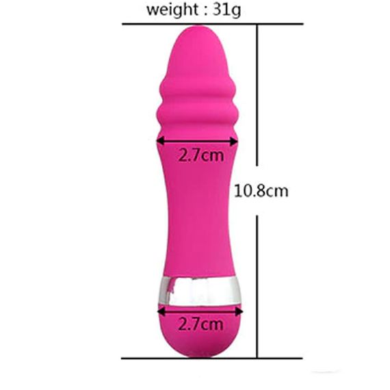 Міні-вібратор Babydoll Міні Вібратор Малиновий 1250-8 ААА-1 | Зображення 1
