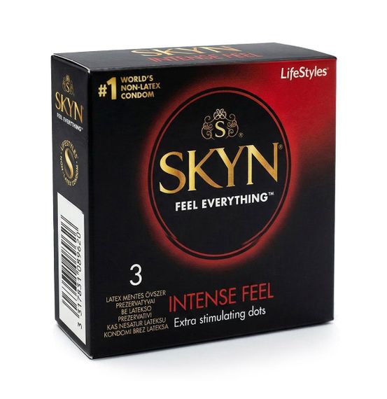 Презерватив SKYN Intense Feel безлатексний (полізопрен), 3 шт Sex Aura | Зображення 2