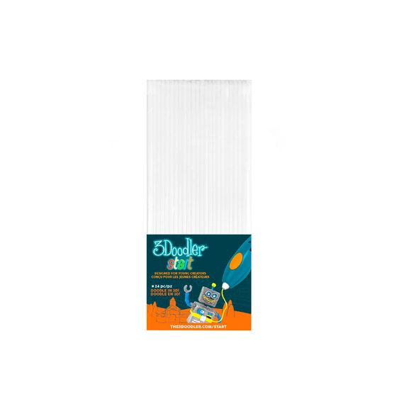 Стрижні для 3d ручки white 24 шт