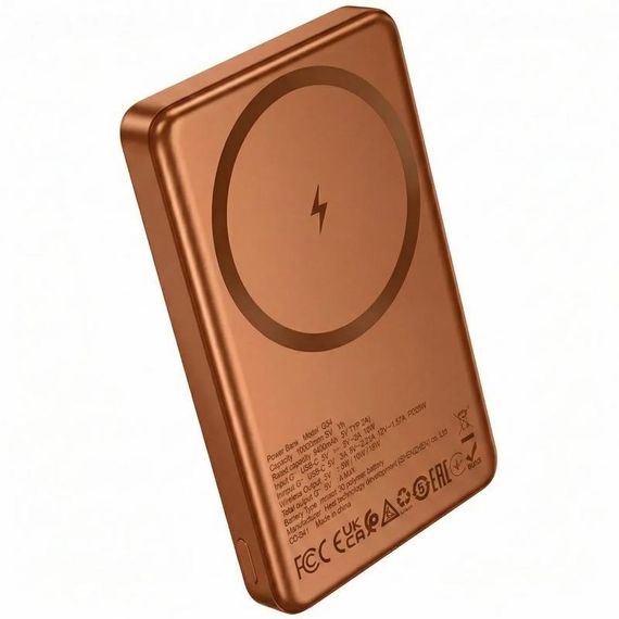 Портативний ЗП Power Bank Hoco Q34 Clever PD20W з БЗП 10000 mAh Orange | Зображення 1
