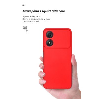 Чехол для мобильного телефона Armorstandart ICON ZTE Blade A34 Camera cover Red (ARM78958) | Зображення 6